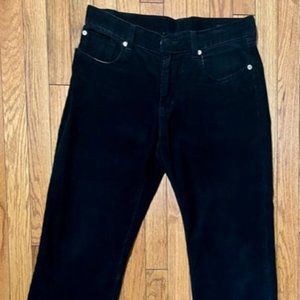 7Seven Premium Black Corduroy Chino Pants-Men’s Size 32 Zipper Fly New W…